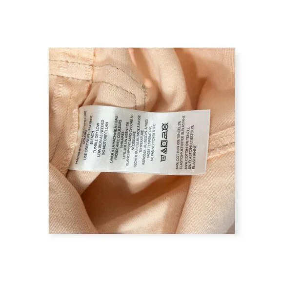 Anthropologie Peach Sleeveless Button-Down Mini Dress Boho By Maeve - Picture 7 of 9